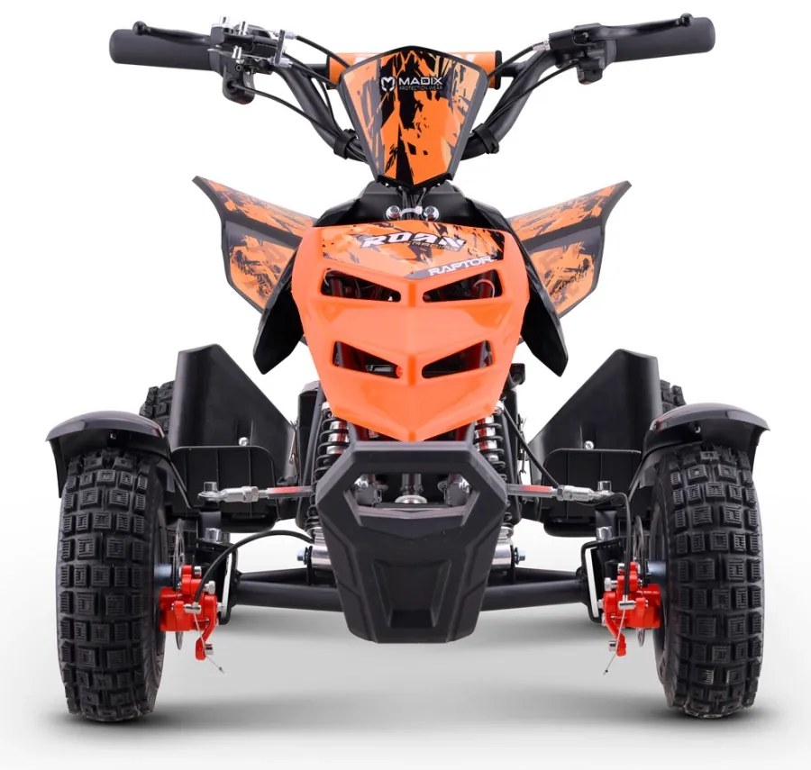 Mini Moto 4 elétrica para crianças Roan Raptor R4 500W Laranja