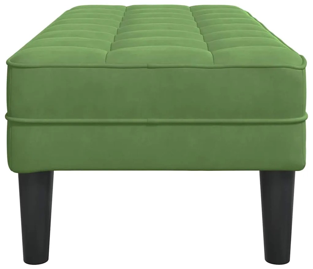 Banco Verde Claro 113x57x39 cm Veludo