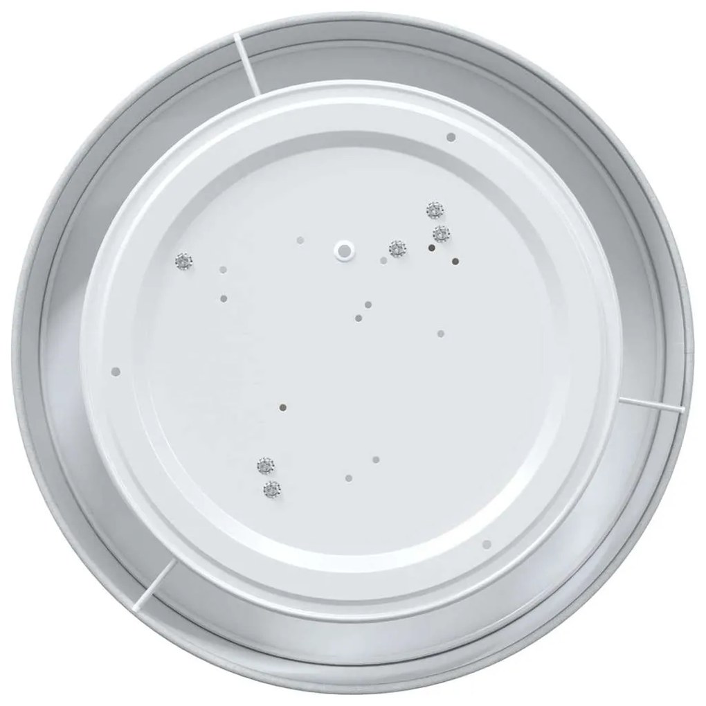 Luzes de Teto Embutidas Cinza Ø 38 cm Tecido E27