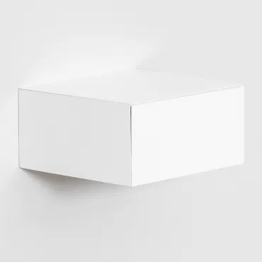 Pack De 2 Mesas De Cabeceira Flutuantes Em Mdf Florens Branco & ↔︎ 30 Cm - Sklum