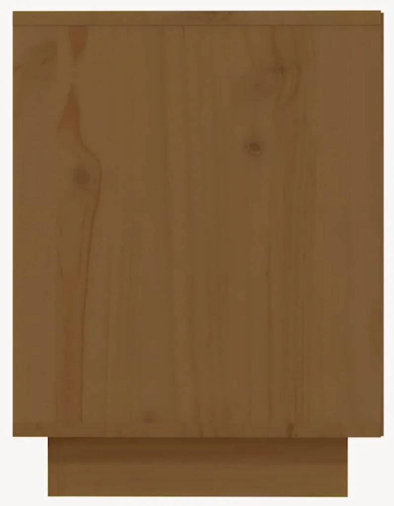 Sapateira 110x34x45 cm madeira de pinho maciça castanho mel