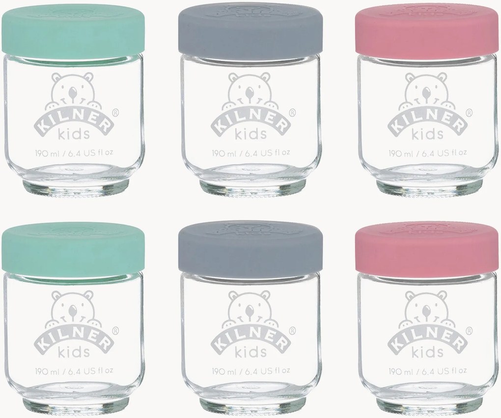 Potes de vidro Kilner Kids, conjunto de 24