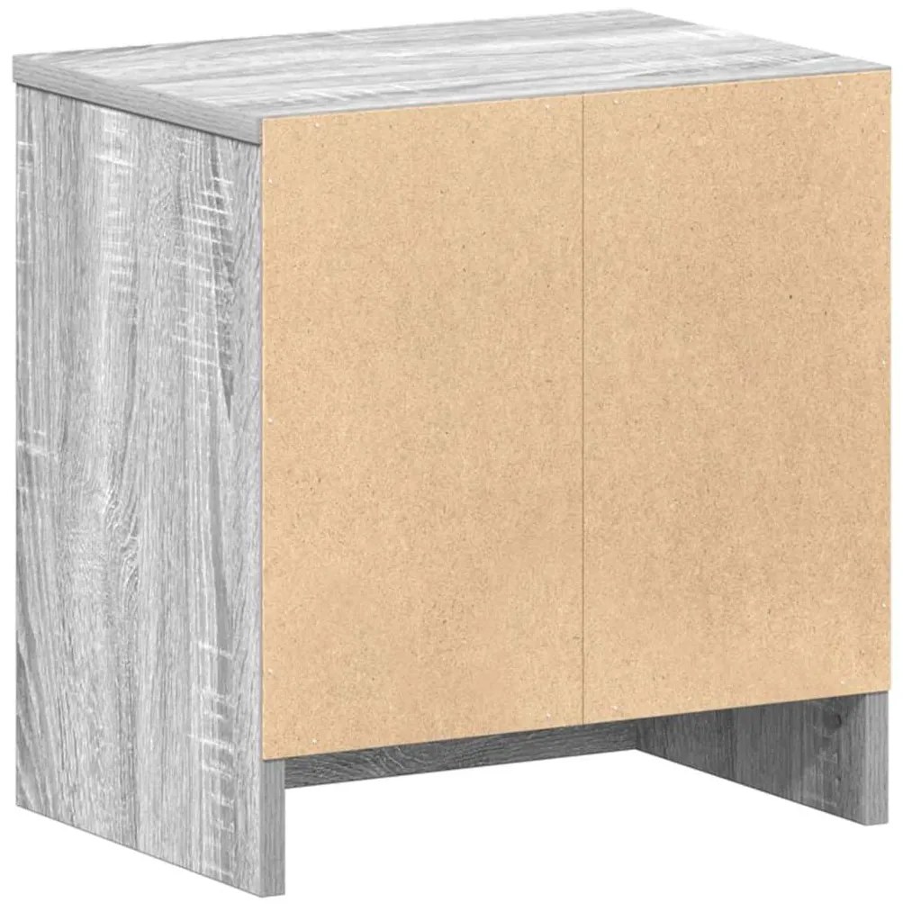 Mesas de cabeceira 2 pcs com gaveta 39x28x41 cm cinzento sonoma