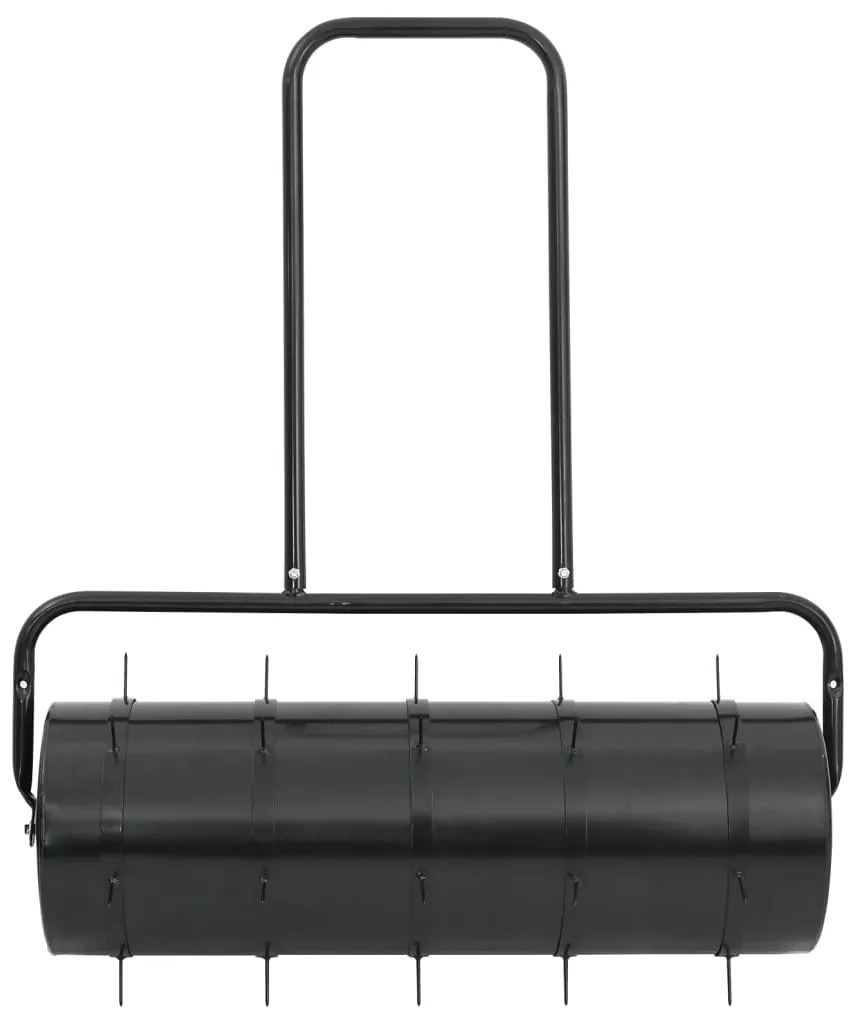 Rolo relvado jardim c/ grampos arejamento 63L ferro/aço preto
