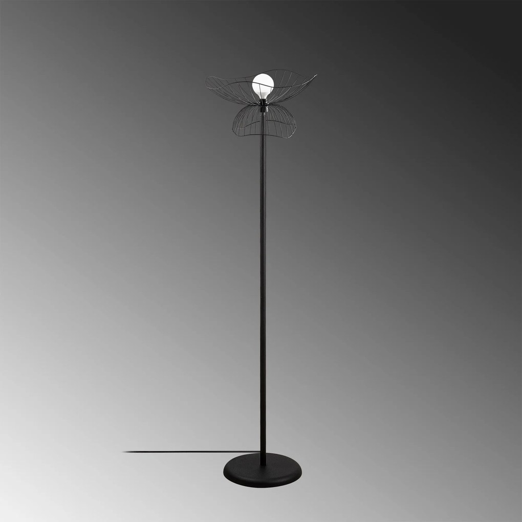 Candeeiro de Pé Farac – Preto – 50 x 50 cm