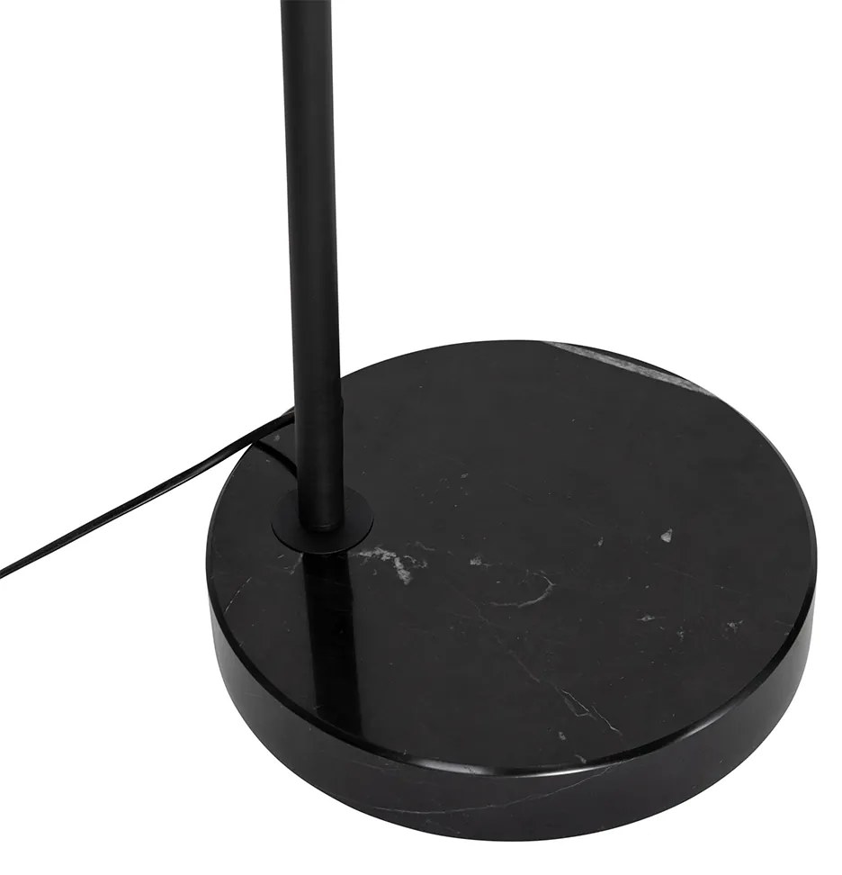 Candeeiro de Arco Inteligente Preto com Vidro Fumado incl. WiFi G95 - Arc