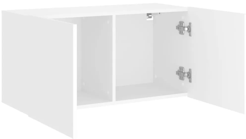 Móvel de parede para TV 80x30x41 cm branco