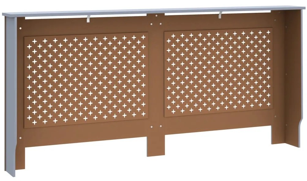 Cobertura de radiador 172x19x81,5 cm MDF antracite