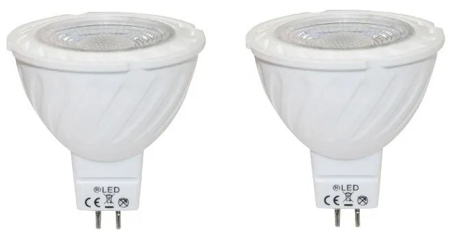 Pack of 2 Light Bulbs MR16 7W 520Lm 3000K