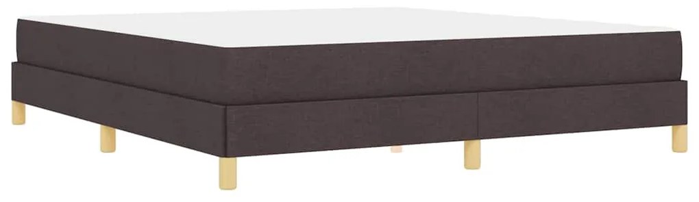 Cama Box Castanho 180 x 200 cm Tecido, Madeira de Engenharia
