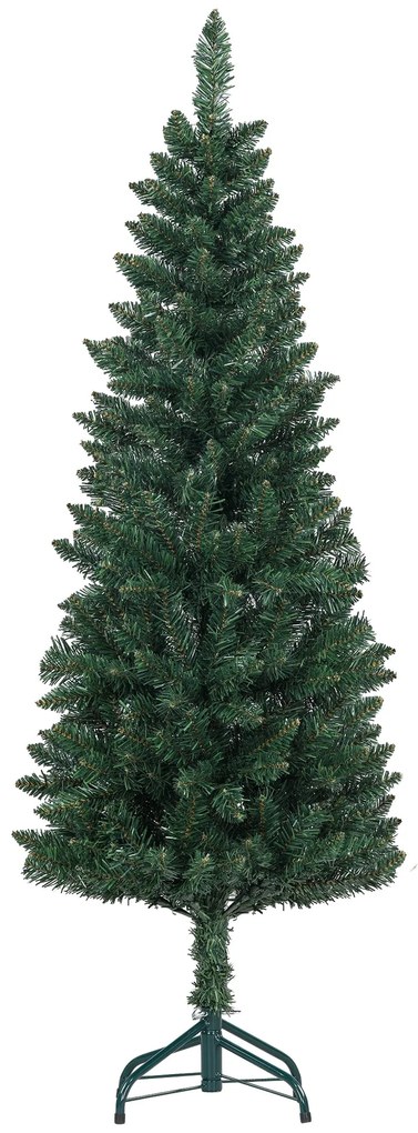Árvore de Natal Estreita Árvore de Natal Tipo Lápis de 150 cm com Base