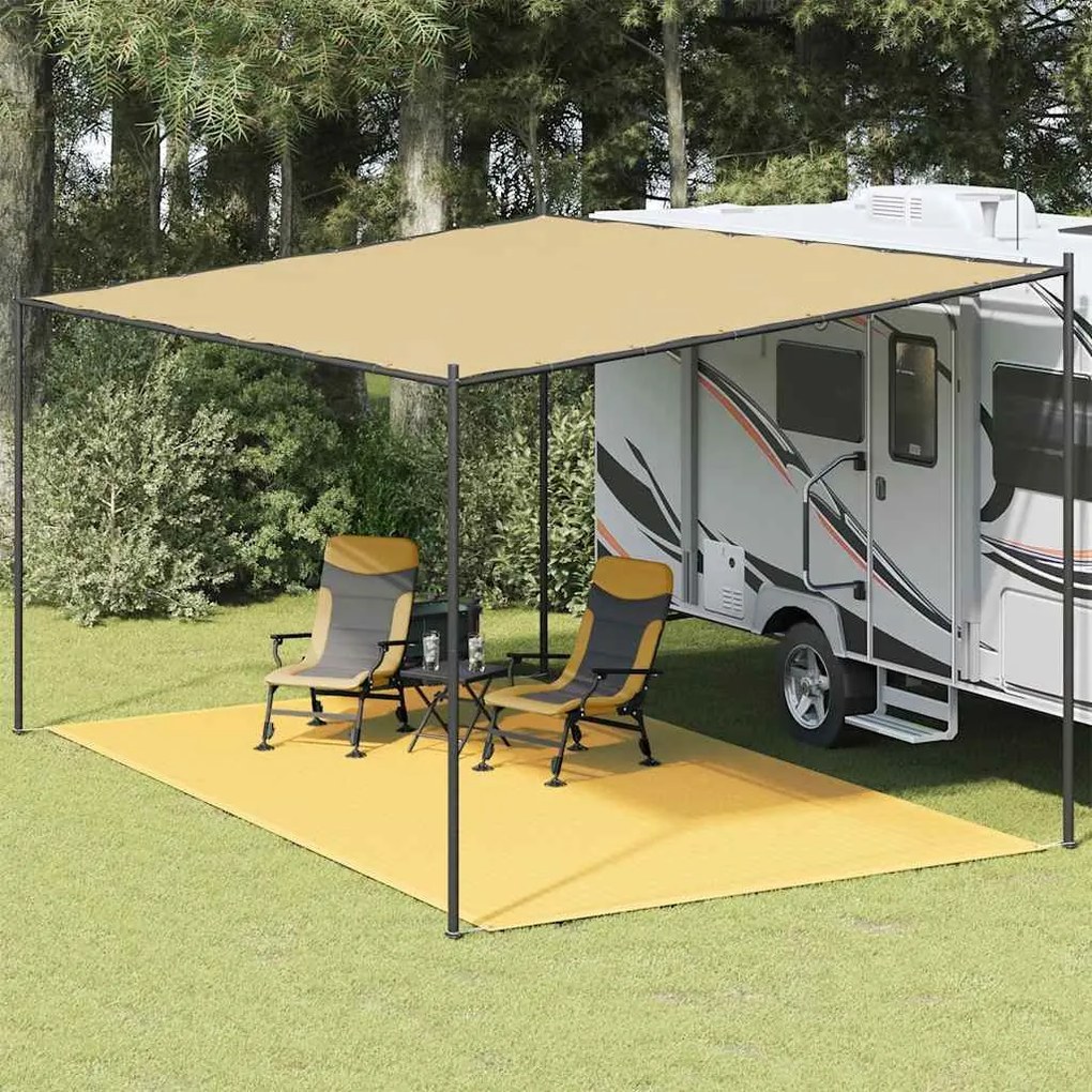vidaXL Tapete de campismo para tenda 300x500 cm bege
