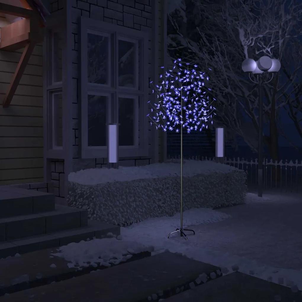 51270 vidaXL Árvore de Natal 220 LED flor cerejeira luz azul 220 cm