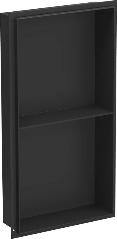 Mexen X-Wall-NR prateleira embutida sem flange com prateleira 60 x 30 cm, preta - 1971603010S