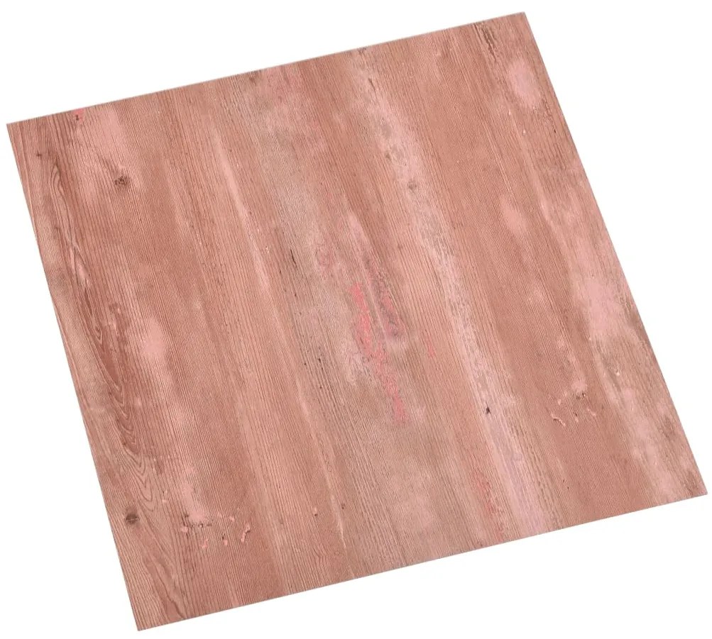Tábuas de soalho autoadesivas 20 pcs 1,86 m² PVC vermelho