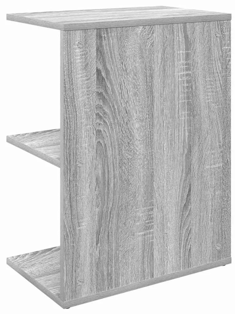 Mesa cabeceira 46,5x29x61 cm derivados madeira cinzento sonoma