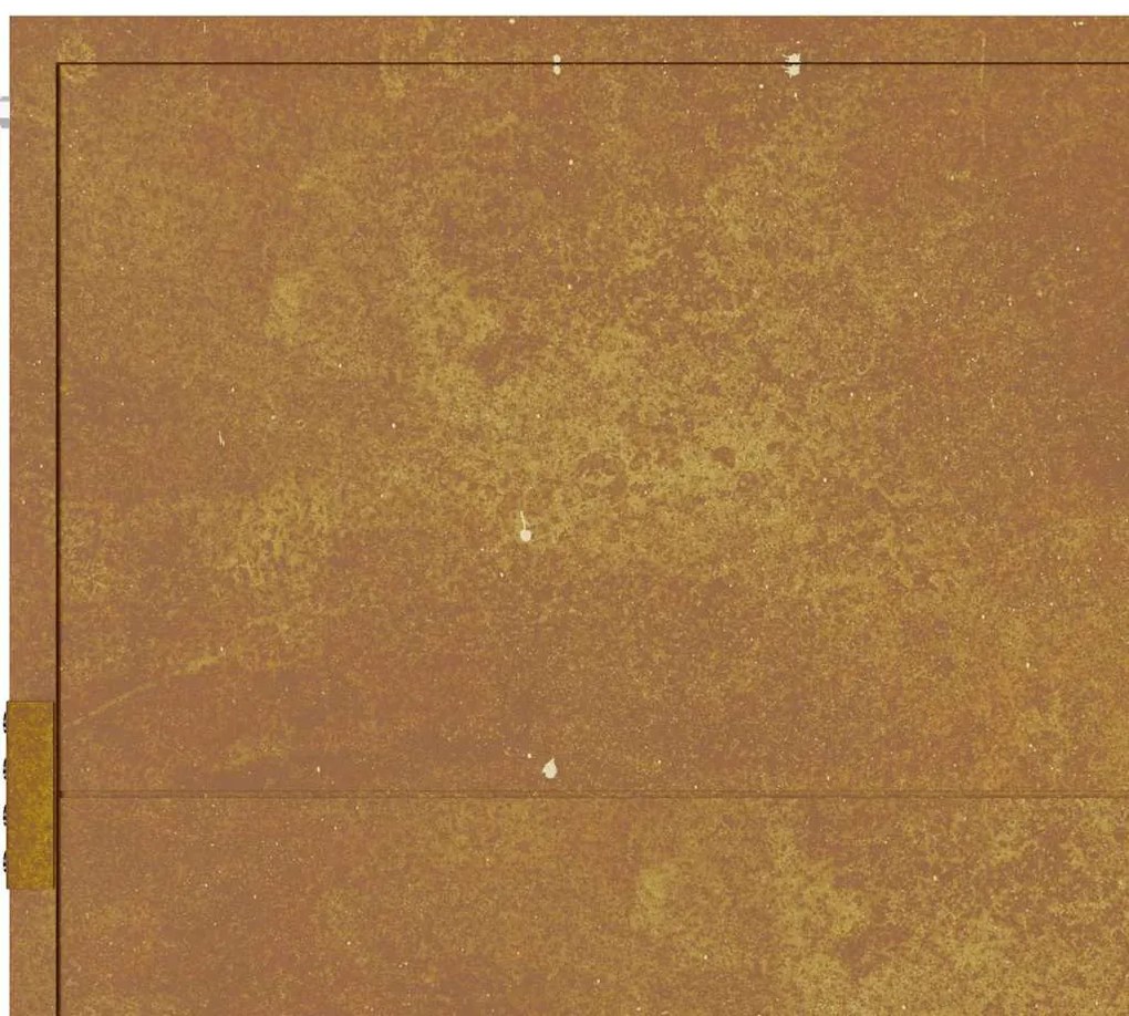 Portão de jardim 105x155 cm aço corten