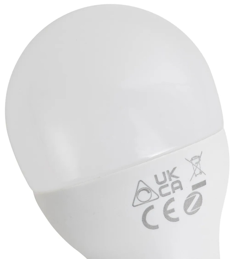 Conjunto de 5 lâmpadas LED E14 inteligentes reguláveis G45 Opal 4,9W 470 lm 2700-6500K