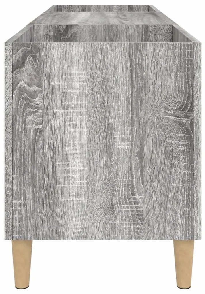 Armário p/ discos 121x38x48 derivados madeira cinzento sonoma