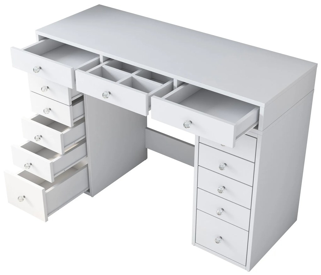 Mesa de Maquilhagem BJ106 – Branco – 120x81,6x44,5 cm
