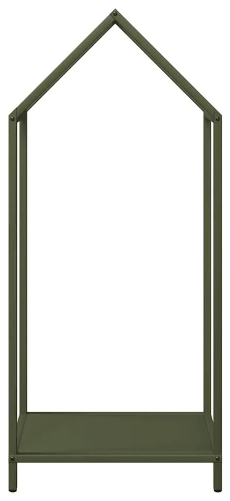 Suporte para lenha aço laminado a frio verde azeitona