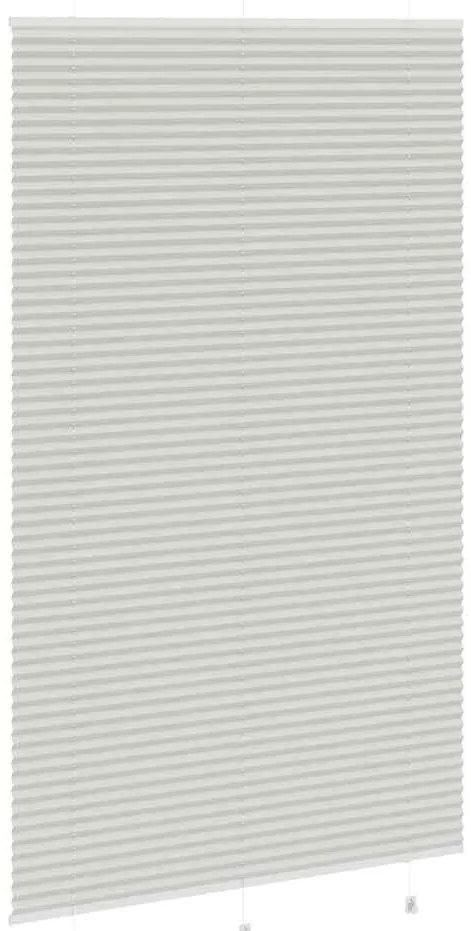 Plissado Cego Cinzento Luz 120x200 cm Largura Tecido 119,4cm