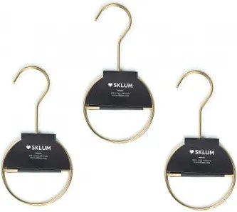 Pack De 6 Cabides Para Acessórios Em Aço Gärde Dourado - Sklum