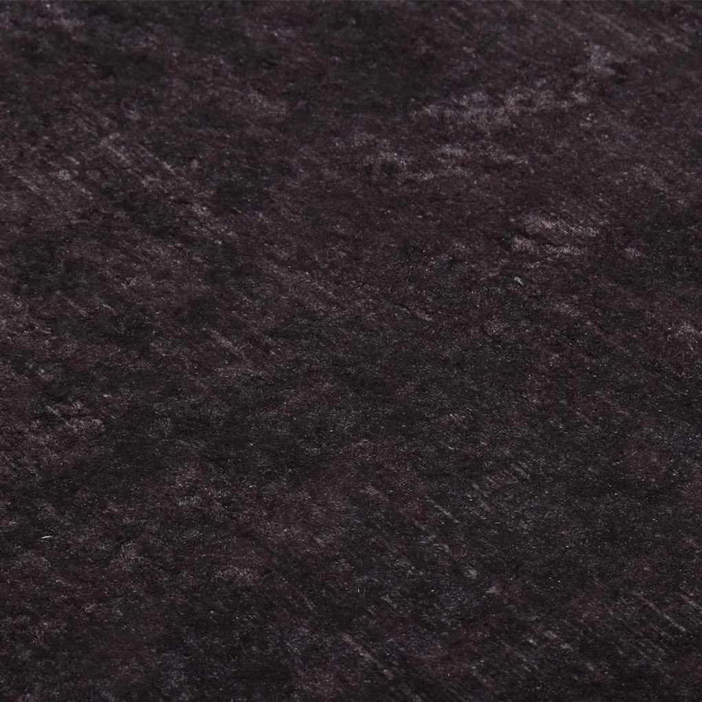 Tapete lavável antiderrapante 190x300 cm preto e dourado
