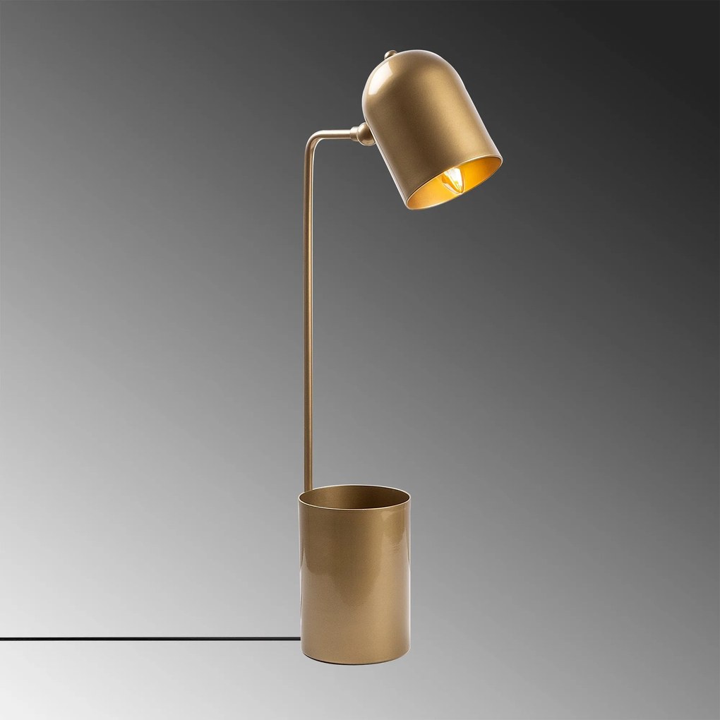 Candeeiro de Mesa Pot – Dourado – 12 x 27 x 64 cm