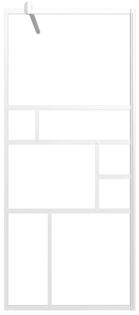 Divisória de chuveiro 90x195 cm vidro ESG branco