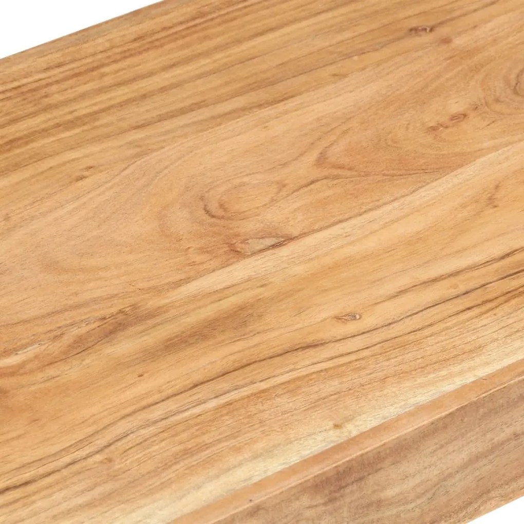 Banco 110x38x46 cm madeira de acácia maciça