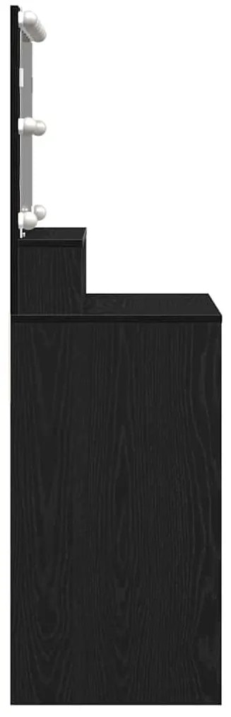 Mesa de vestir Carvalho preto Aglomerado
