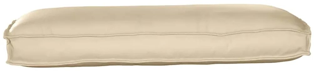 Almofada para Palete Bege 120 x 50 x 12 cm em Tecido Oxford