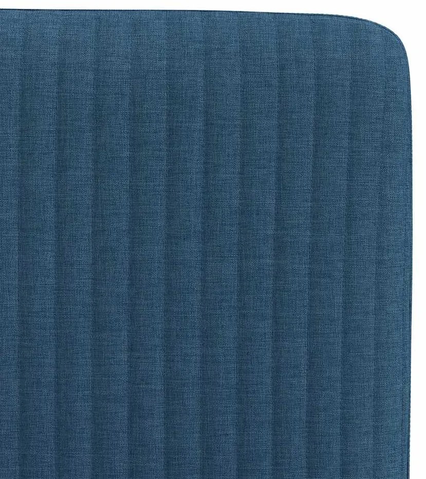 Cadeiras de jantar 2 pcs tecido azul