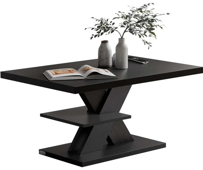 Mesa de centro Detroit  90x60x45cm Preta