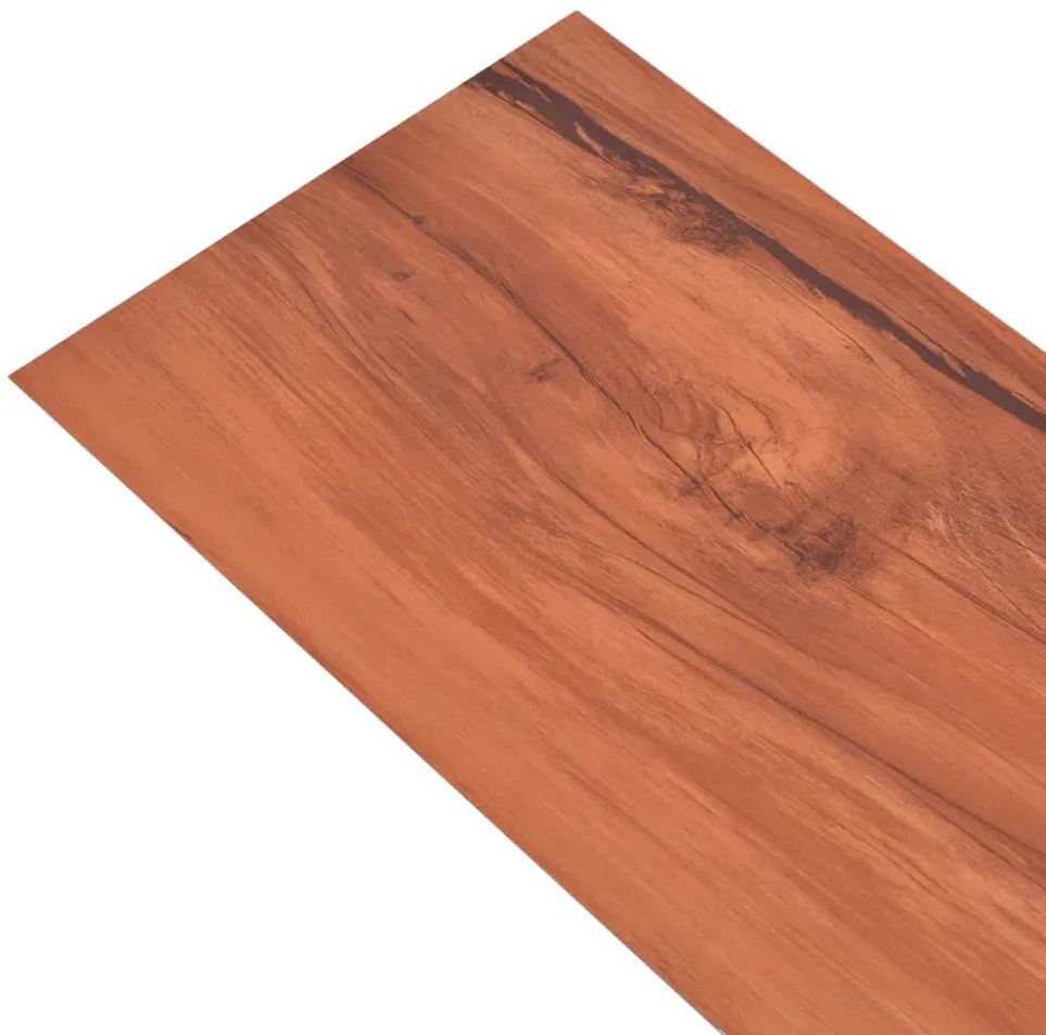 Tábuas de soalho PVC autoadesivo 5,21 m² 2 mm olmo natural