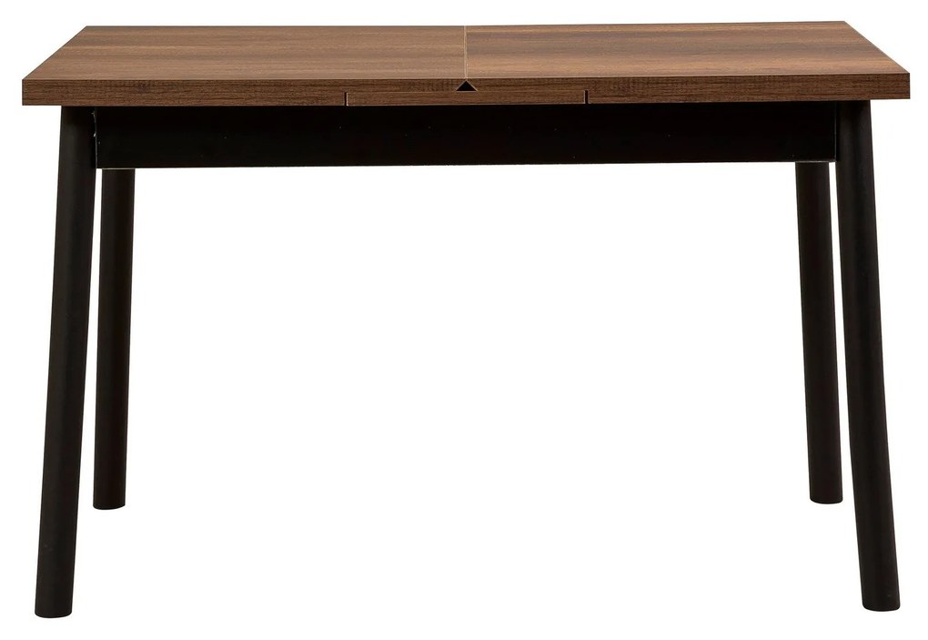 Conjunto de Mesa de Jantar Extensível e Cadeiras Oliver – Preto – Mesa