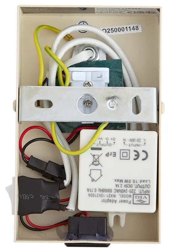 Candeeiro de Parede Moderno Bege Ajustável com USB-C - Croft