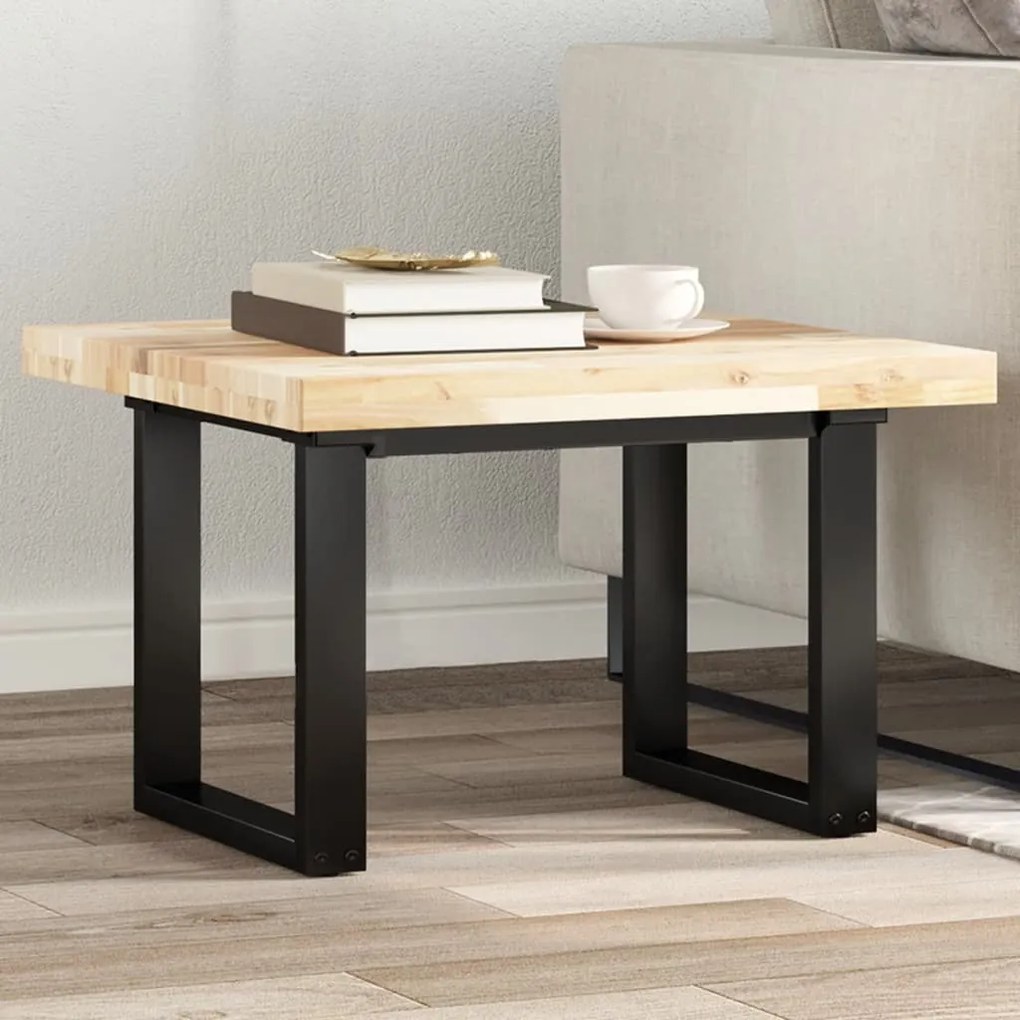 vidaXL Tampo de mesa quadrado 60x60x4 cm madeira de acácia maciça