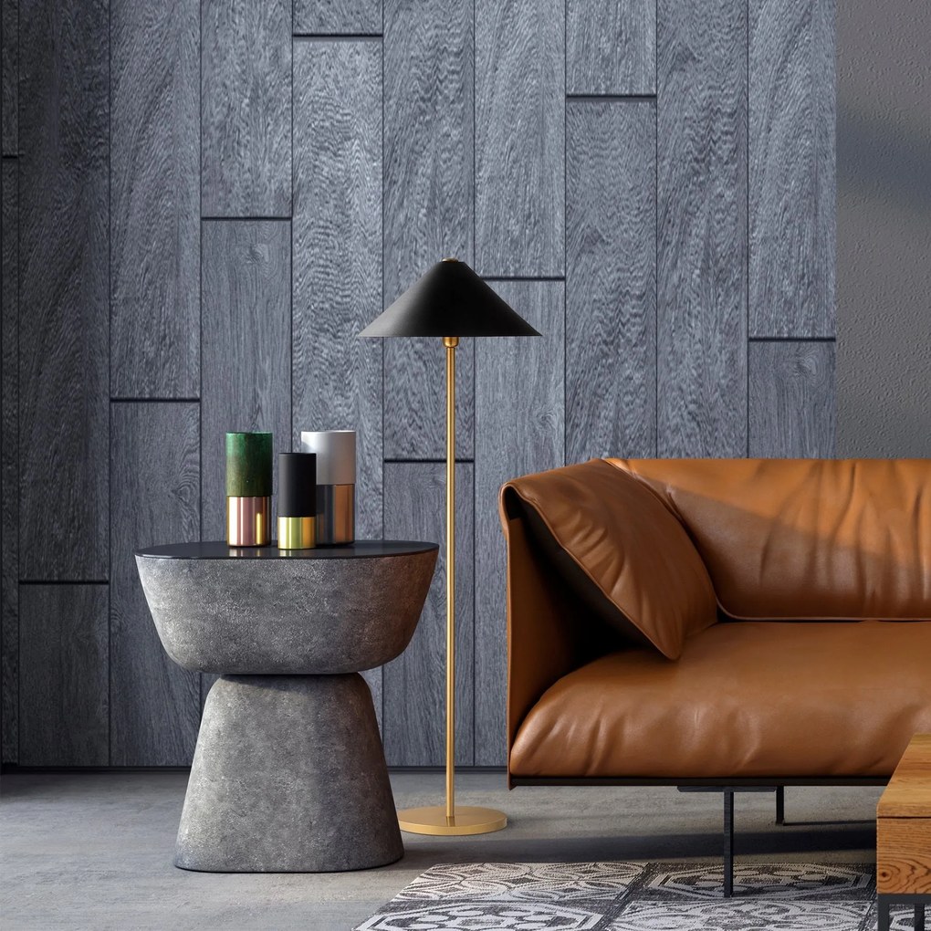 Candeeiro de Pé Mixed – Dourado – 46 x 46 x 150 cm