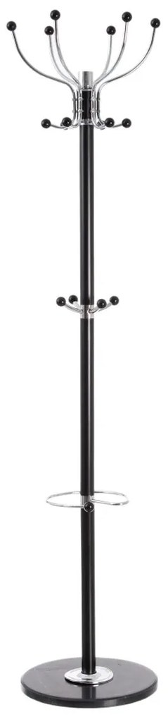 Staande Kapstok 37 X 37 X 174 cm Preto Metal Mármore