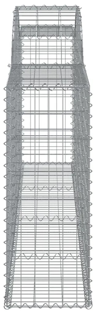 Cestos gabião arqueados 13pcs 300x30x80/100cm ferro galvanizado