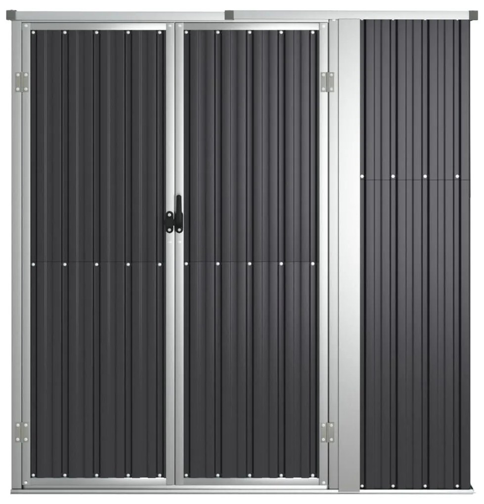 Abrigo ferramentas jardim aço galvanizado antracite