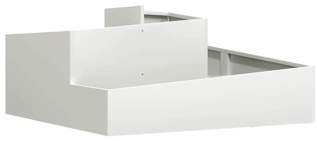 Vasos &amp; Plantadores Branco Plástico Médio Inserções Decorativas