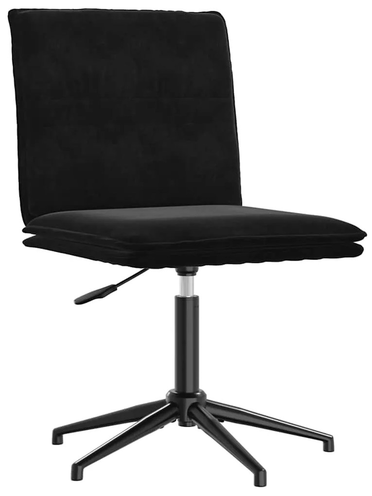 Cadeiras de jantar 6 pcs veludo preto