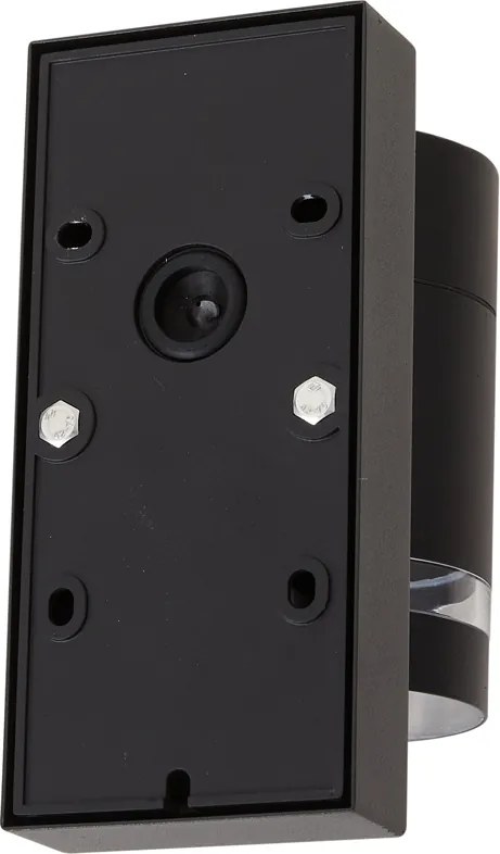 Candeeiro de Parede Exterior Moderno Preto IP44 com Sensor Crepuscular - Ensam