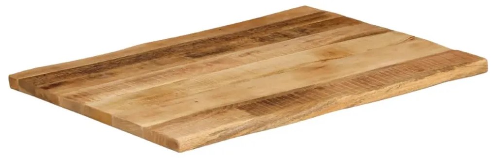 Tampo de mesa c/ borda viva 80x60x3,8cm mangueira áspera maciça