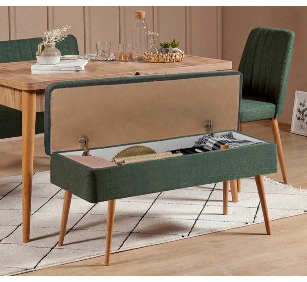 Conjunto de Mesa de Jantar Extensível e Cadeiras Vina – Pinho Atlântic