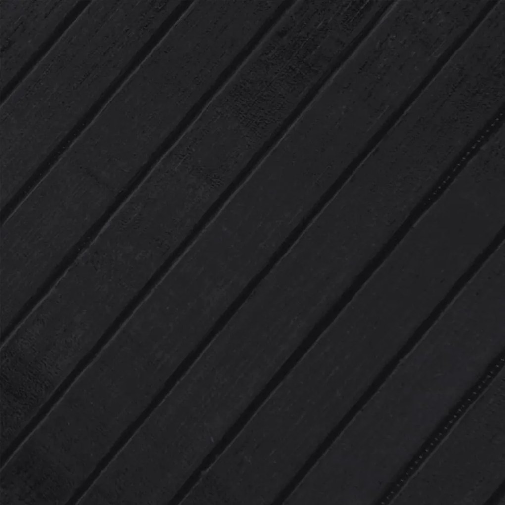 Tapete retangular 70x300 cm bambu preto