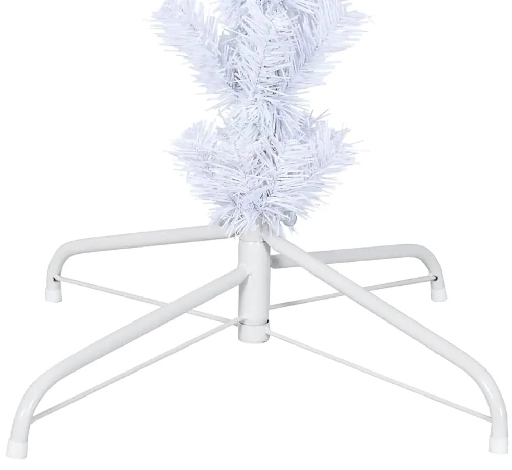 Árvore de Natal artificial invertida com suporte 180 cm branco